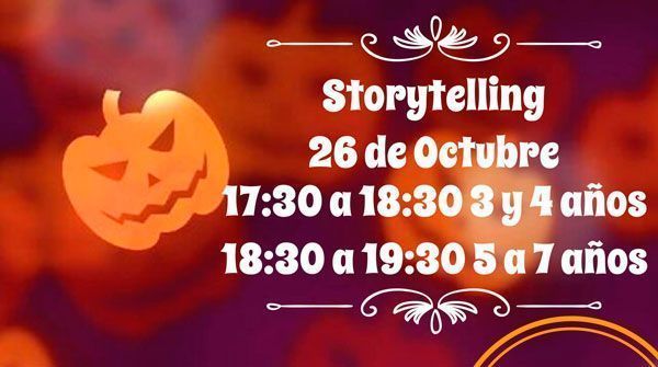 Storytelling el Viernes 26 de Octubre de 2018
